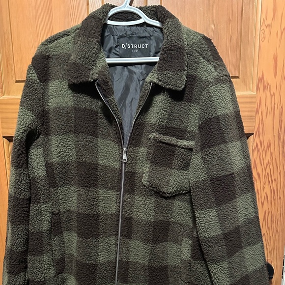 D Struct greenish plaid jacket - Picture 1 of 3